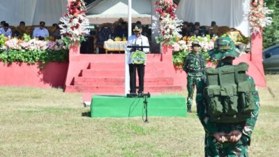 Pembangunan Desa Dikebut, Bupati Saipul Resmikan TMMD Ke-129 di Taluditi