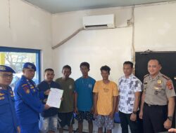 Tiga Nelayan Asal Maluku Utara Selamat Setelah Hanyut hingga Perairan Gorontalo, Ditpolairud Imbau Warga Tunda Melaut