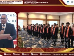 Perkuat Pembangunan Daerah, UNG Resmikan 25 Insinyur Profesional Angkatan Pertama