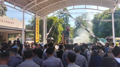 Penambang Geruduk Polres Bone Bolango, Desak Usut Dugaan Konflik di Tambang Suwawa