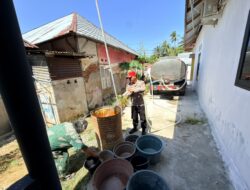 ​Atasi Krisis Air Bersih, SPN Polda Gorontalo Salurkan Bantuan untuk Warga dan Tempat Ibadah di Telaga Biru