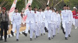 Cuma 8 Hari Berlatih, Paskibraka Gorut Berhasil Taklukkan Tugas Pengibaran Merah Putih