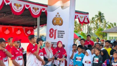 Ratusan Pelajar Semarakkan Merdeka Fun Run di Popayato Barat