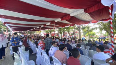 Pejabat, ASN, Pelajar hingga Warga di Gorontalo Khidmat Ikuti Pengibaran Bendera HUT ke-81 RI