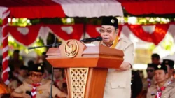 Wali Kota Adhan Ingatkan Pramuka Kota Gorontalo Pegang Teguh Disiplin dan Gotong Royong