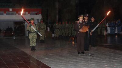 Kapolda Gorontalo Pimpin Apel Renungan Suci di Taman Makam Pahlawan