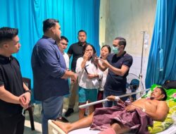 Wali Kota Kotamobagu dan TIDAR Sulut Jenguk Korban Drag Race Upai di Manado