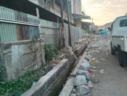 Rehabilitasi Drainase Pasar 23 Maret Kotamobagu Capai 21 Persen