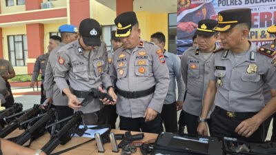 Puluhan Senjata Api di Polres Bolmut Diperiksa, Temuan Minor Terungkap