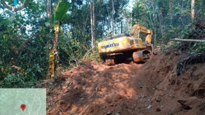 Cegah Karhutla Meluas, Excavator Buat Sekat Sepanjang 700 Meter di Konsesi PT GM