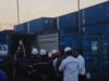 Dua Kontainer Diduga Bermuatan Batu Hitam Menuju Pelabuhan Anggrek, Petugas Bungkam