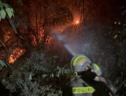 ​Dit Samapta Polda Gorontalo Bersama Tim Gabungan Berhasil Padamkan Kebakaran Lahan di Bone Bolango