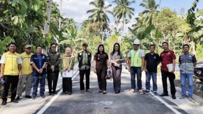 Total Anggaran Rp 2,9 Miliar, Proyek Rekonstruksi Jalan Ampera Moyag Rampung 100 Persen