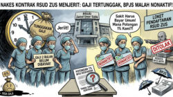 Nakes Kontrak RSUD ZUS Menjerit, Gaji Tertunggak Dua Bulan, BPJS Malah Nonaktif