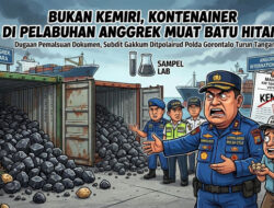 Bukan Kemiri, Dua Kontainer di Pelabuhan Anggrek Muat Batu Hitam