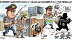 Satu Tersangka Ditahan, Ditpolairud Polda Gorontalo Kejar Pemilik Batu Hitam
