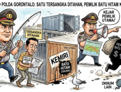 Satu Tersangka Ditahan, Ditpolairud Polda Gorontalo Kejar Pemilik Batu Hitam