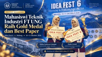 Mahasiswa Teknik Industri UNG Sabet Gold Medal dan Best Paper di Idea Fest 6 UMM