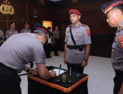 Sertijab Dirreskrimum Polda Gorontalo, Kapolda Tekankan Peningkatan Kinerja dan Pelayanan