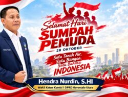 Sumpah Pemuda Bukan Pemanis Kalender, Hendra Nurdin Tantang Pemuda Gorut Bergerak