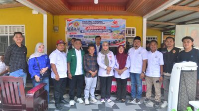 Sumpah Pemuda, Karang Taruna Gorut Kawal Persoalan DTSEN dan Salurkan 100 Paket Sembako