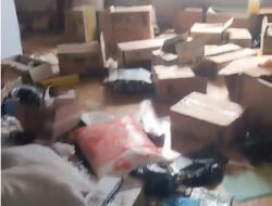 Diduga Manfaatkan Jeda Shalat Jumat, Oknum Massa Aksi di Suwawa Timur Jarah Gudang Logistik PT GM