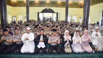 Tingkatkan Keimanan dan Kedisiplinan Tugas, Personel Polda Gorontalo Ikuti Tausiah Ustadz Abdul Somad